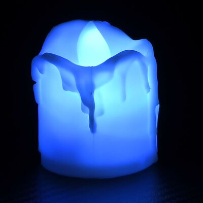 vidaXL Flammenlose Teelichter LED-Kerzen Elektrisch 12 Stk. Bunt