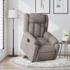 vidaXL Relaxsessel mit Aufstehhilfe Elektrisch Taupe Stoff