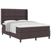 vidaXL Boxspringbett mit Matratze Dunkelbraun 160 x 200 cm Stoff