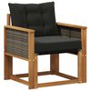 vidaXL Outdoor Mittelsofa Massivholz Akazie Natur