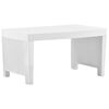 vidaXL Garten-Lounge-Set mit Auflagen 4-tlg. Kunststoff Wei&szlig;