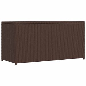 vidaXL Garten-Auflagenbox Braun 120x50x60 cm Poly Rattan