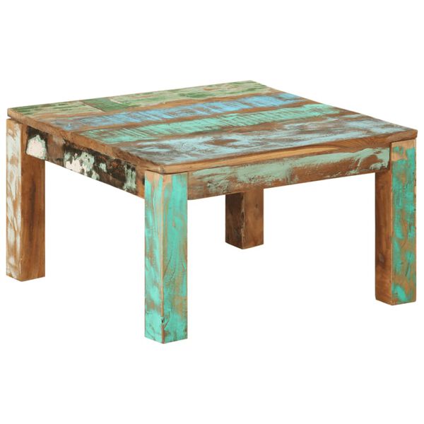 vidaXL Couchtisch 60x60x35 cm Altholz Massiv