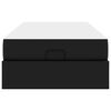 vidaXL Bettgestell mit Matratze mit Matratze 2 pcs Schwarz PVC