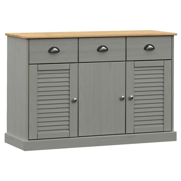 vidaXL Sideboard mit Schubladen VIGO 113x40x75 cm Massivholz Kiefer