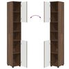 vidaXL Badezimmerm&ouml;bel-Set mit Schubladen 4 pcs Braun Eichen-Optik