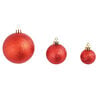 vidaXL 100-tlg. Weihnachtskugel-Set 3/4/6 cm Rot