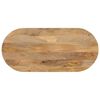 vidaXL Tischplatte 90x40x3,8 cm Oval Massivholz Mango