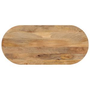 vidaXL Tischplatte 90x40x3,8 cm Oval Massivholz Mango