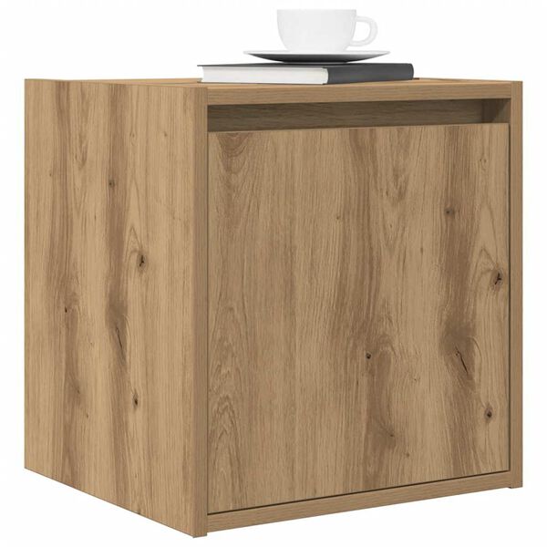 vidaXL Wand-Nachttische 2 Stk. Artisan-Eiche 38x34x40 cm