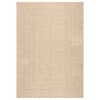 vidaXL Teppich ZIZUR Beige 200x290 cm Jute-Optik Indoor und Outdoor