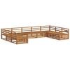 vidaXL Outdoor-Sofagarnitur 9 stk. Natur Massivholz Akazie