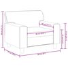vidaXL Sessel Creme 60 cm Kunstleder