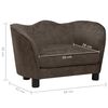 vidaXL Hundesofa Braun 66x43x40 cm Pl&uuml;sch