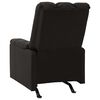 vidaXL Relaxsessel Verstellbar Schwarz Stoff