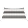 vidaXL Sonnensegel Hellgrau und Wei&szlig; 3 / 4 x 2 m HDPE