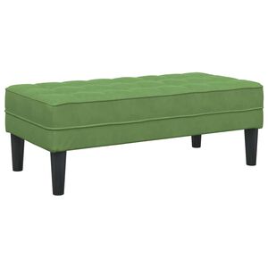 vidaXL Bank mit Kissen Hellgr&uuml;n 113 x 57 x 39 cm Samt