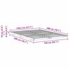 vidaXL Bodenbettgestell Braun 150 x 200 cm Massivholz Kiefer