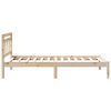 vidaXL Bettrahmen Braun 90 x 190 cm Massives Kiefernholz