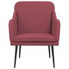 vidaXL Sessel Weinrot 63x76x80 cm Stoff