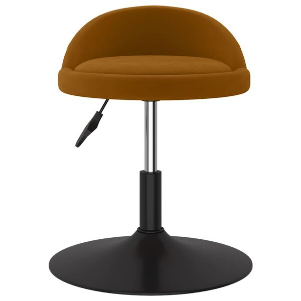 vidaXL Massagehocker Braun Samt