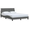vidaXL Bettgestell ohne Matratze "Hanko" Dunkelgrau 120x200 cm Stoff