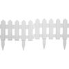 vidaXL Rasenkanten 25 Stk. Weiß 10 m PP