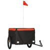 vidaXL Fahrradanh&auml;nger Schwarz und Orange 45 kg Eisen