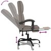 vidaXL B&uuml;rostuhl mit Massagefunktion Taupe Stoff