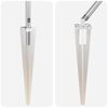 vidaXL Zaunpfosten 7 pcs Silber Stahl