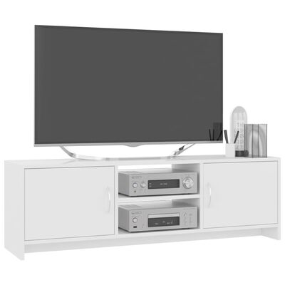 vidaXL TV-Schrank Hochglanz-Weiß 120x30x37,5 cm Holzwerkstoff