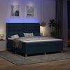 vidaXL Boxspringbett mit Matratze Blau 180 x 200 cm Stoff