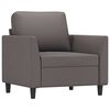vidaXL Sessel Grau 60 cm Kunstleder