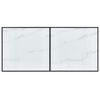 vidaXL Esstisch Weiß 160 x 80 x 75 cm Hartglas