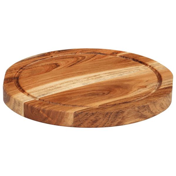 vidaXL Schneidebrett &Oslash;25x2,5 cm Massivholz Akazie
