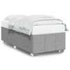 vidaXL Bettgestell ohne Matratze Hellgrau 100x200 cm Stoff