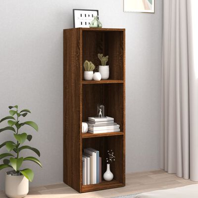 vidaXL Bücherschrank/TV-Schrank Braun Eichen-Optik 36x30x114 cm