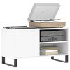 vidaXL Plattenschrank Wei&szlig; 85x38x48 cm Holzwerkstoff