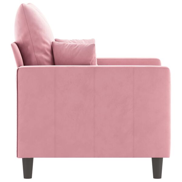 vidaXL Sessel Rosa 60 cm Samt
