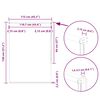 vidaXL Verdunkelungsrollo Schwarz 115x130 cm Stoffbreite 110,7 cm