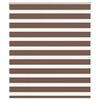 vidaXL Doppelrollo Braun 135x150 cm Stoffbreite 130,9 cm Polyester