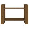 vidaXL B&uuml;cherregal/Raumteiler Honigbraun 80x35x56,5 cm Massivholz