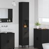 vidaXL Badezimmerschrank mit Schubladen Schwarz 31,5 x 33 x 190 cm
