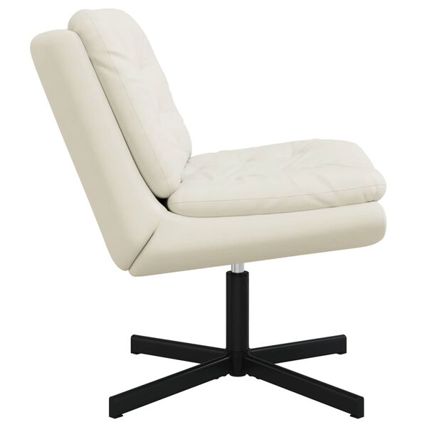 vidaXL Drehender Entspannungsstuhl Creme 63 x 75 x 76 cm Samt