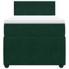 vidaXL Boxspringbett mit Matratze Dunkelgr&uuml;n 90x190 cm Samt