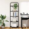 vidaXL B&uuml;cherregal Schwarz Eichen-Optik 60 x 30 x 183 cm Holzwerkstoff