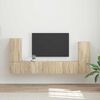 vidaXL TV-Schrankset 4 pcs Sonoma-Eiche Holzwerkstoff