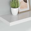 vidaXL Schweberegale 2 Stk. Wei&szlig; 80x23,5x3,8 cm MDF
