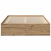 vidaXL Bettgestell ohne Matratze Artisan-Eiche 140x200cm Holzwerkstoff