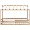 vidaXL Kinderbett mit Dach 90x200 cm Massivholz Kiefer